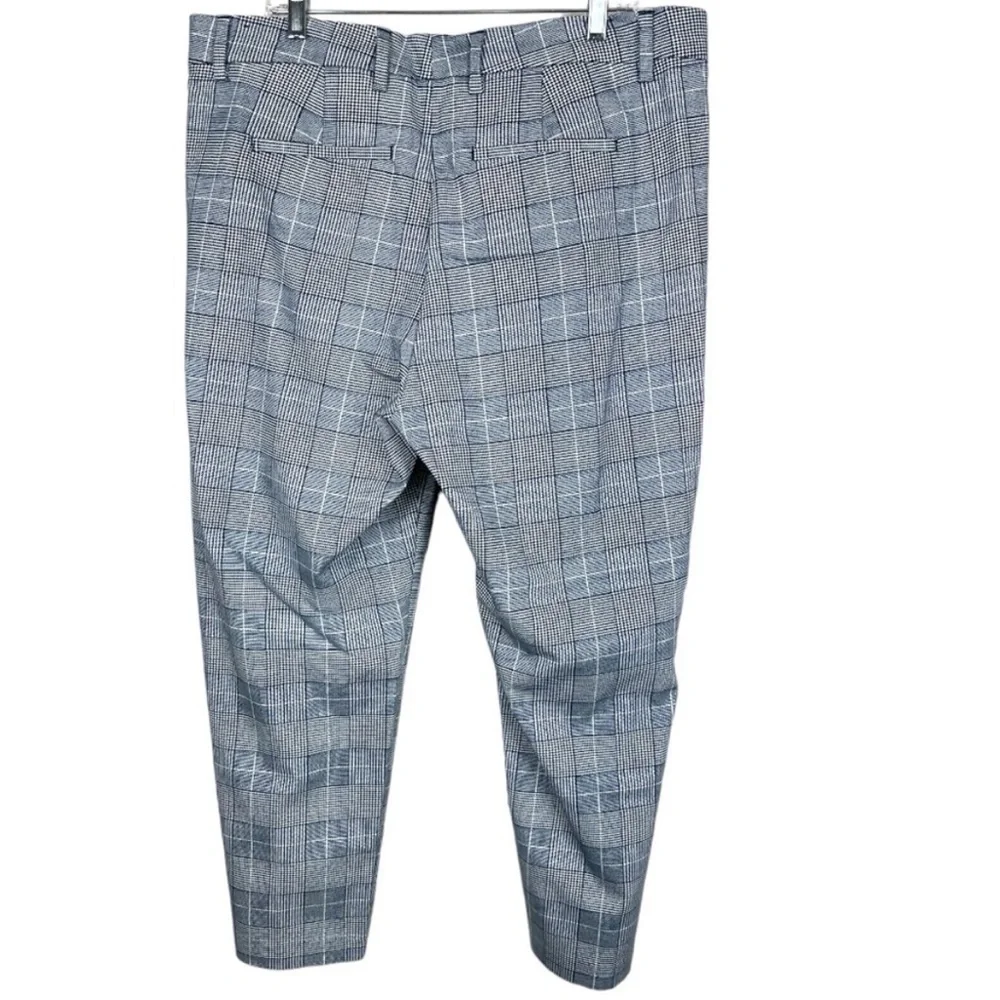 Liverpool navy blue/white plaid trouser pants 16W - Picture 2 of 6